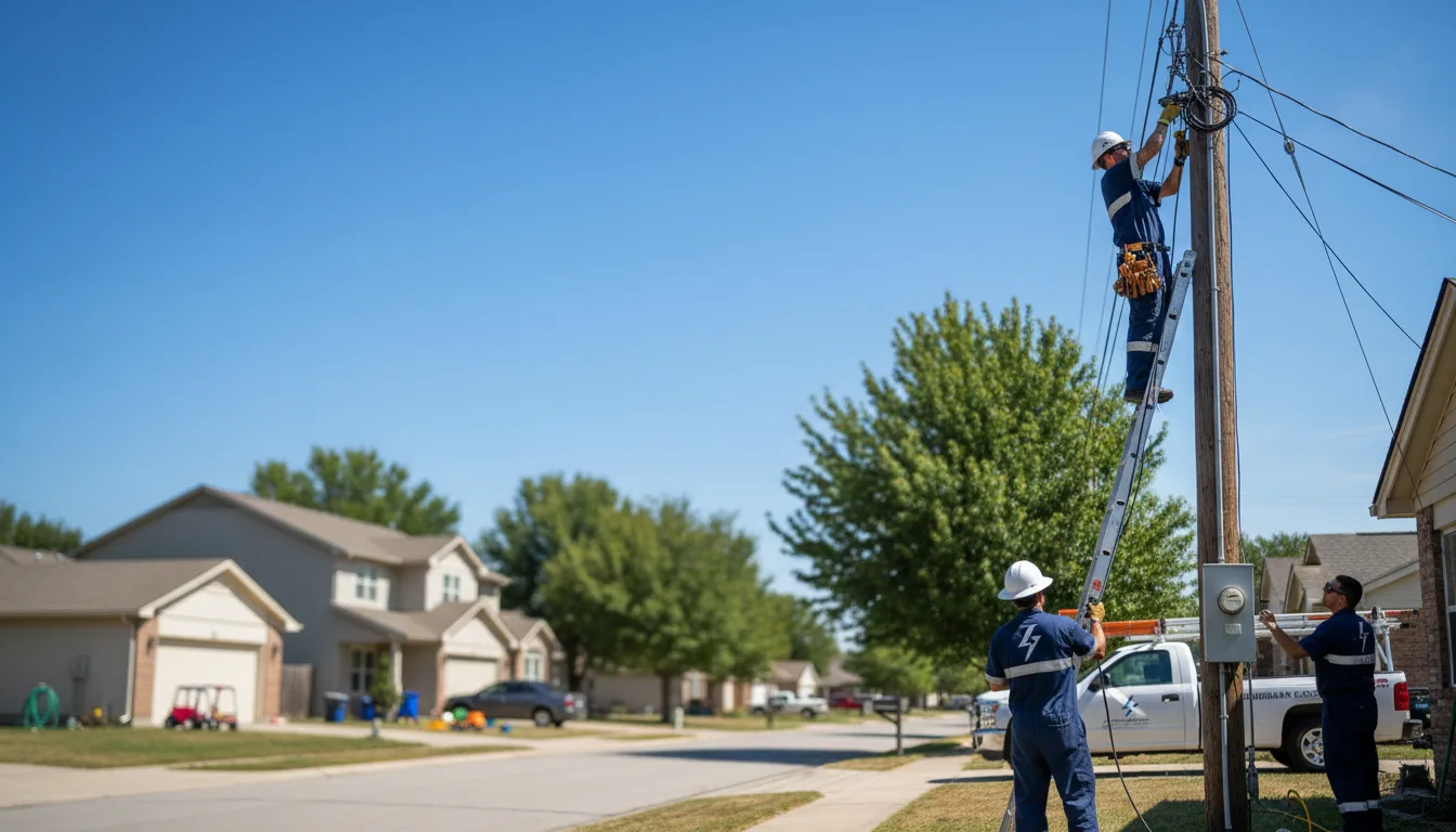 Residential electrician providing installation services in Illiopolis, IL
